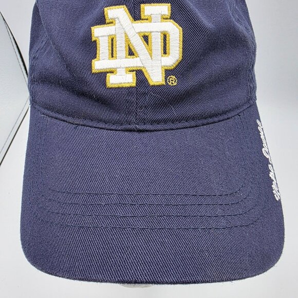 Under Armour Womens Blue Notre Dame Adjustable Hat Cap Sports Casual Outdoors - Picture 9 of 10